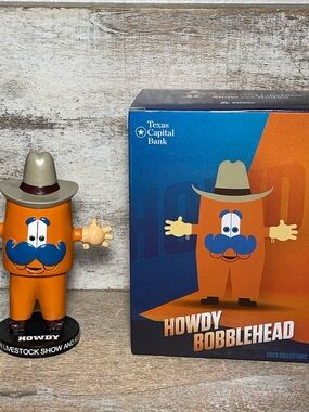 2023 Houston Rodeo Howdy Bobblehead Collectors' Item Brand New